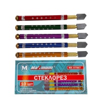 Стеклорез масляный, роликовый, цветной,  "MAXIMUM" MX 07567 (2524)