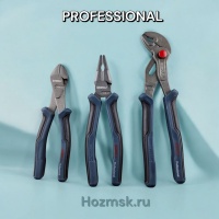 набор шарнирно-губцевых инструментов crv, бокорезы 180 мм, плоскогубцы 200, клещи 250, "professional оптом