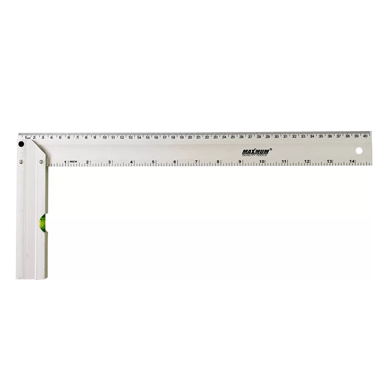 Угольник алюминиевый 400 мм с уровнем,"MAXIMUM" (2578)