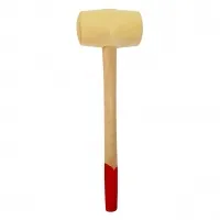 Киянка резиновая с деревянной рукояткой 750 гр, белая (2276)